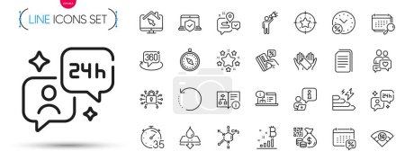 Illustration for Pack of Security lock, Copy files and Recovery data line icons. Include Calendar tax, Calendar, Laptop insurance pictogram icons. Loan percent, Qr code, Brand ambassador signs. Vector - Royalty Free Image