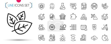 Illustration for Pack of Cloud computing, Qr code and Chemistry lab line icons. Include Vitamin h, Sun protection, Tips pictogram icons. Prescription drugs, Yoga, Notification signs. Timer. Vector - Royalty Free Image