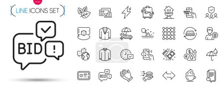 Illustration for Pack of Skin moisture, Food delivery and Augmented reality line icons. Include Education, Call center, Home grill pictogram icons. Fuel price, Clapping hands, Search file signs. Mattress. Vector - Royalty Free Image