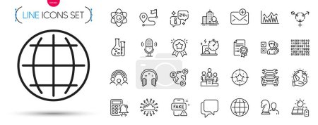 Illustration for Pack of Car, Video conference and Opinion line icons. Include Atom core, Chemistry lab, Certificate pictogram icons. Chess, Inclusion, Investment signs. Business podium, Binary code, Timer. Vector - Royalty Free Image