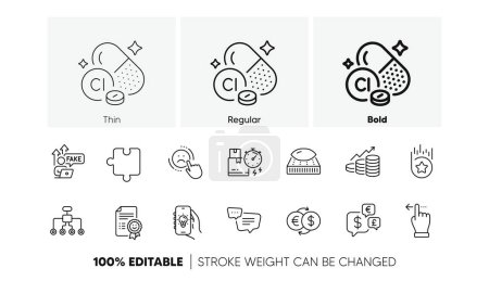 Delivery time, Mattress and Touchscreen gesture line icons. Pack of Dislike, Restructuring, Loyalty star icon. Smile, Money currency, Money exchange pictogram. Growth chart, Electric app. Vector