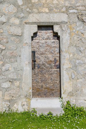 Photo for Old medieval metal doors on the fort Sokolac in Brinje, Croatia - Royalty Free Image