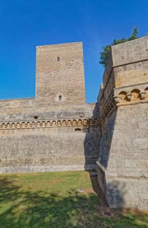 Photo for Swabian castle or Castello Svevo, a medieval landmark of Apulia in Bari Italy. - Royalty Free Image