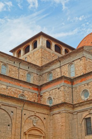 Photo for Medici Chapel exterior, Cappelle Medicee in Canto dei Nelli street in Florence Italy. - Royalty Free Image