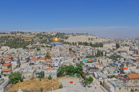 Photo for Dome of the Rock panoramic view in Jerusalem Israel. - Royalty Free Image