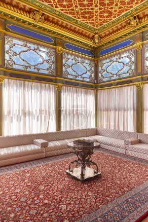 Photo for Topkapi palace. Baghdad pavilion interior. Izmir tiles. Istanbul, Turkey - Royalty Free Image