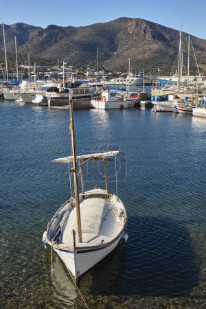 Traditional boat. Port de la Selva. Mediterranean village. Catalunya. Spain