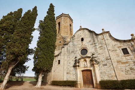 Kirche St. Genis in Monells, Baix Emporda, Girona, Spanien