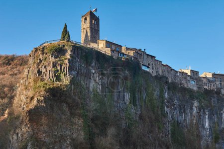 Medieval village of Castellfolit de la Roca. Girona, Catalonia. Spain