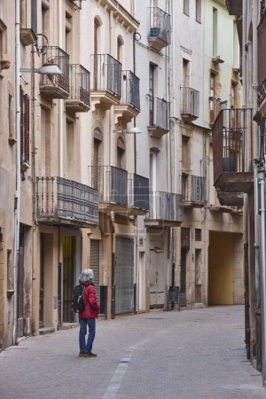 Picturesque city center of La Bisbal. Baix Emporda, Girona. Spain
