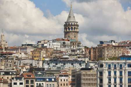 Photo for Galata tower in Istambul city center. Famous place in Turkey - Royalty Free Image