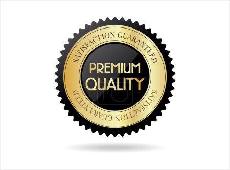 Ilustración de Ilustración de vectores de insignia de diseño retro de calidad premium - Imagen libre de derechos