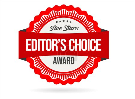 Illustration for Editors choice badge on white background - Royalty Free Image