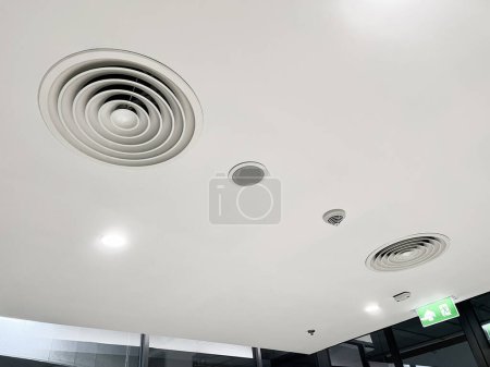 Photo for Ceiling mounted cassette type air conditioner - Royalty Free Image