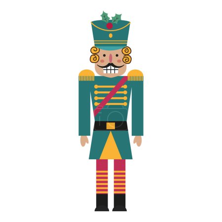 Photo for Christmas fairy tale character Nutcracker in illustration new year. Vector illustration - Royalty Free Image