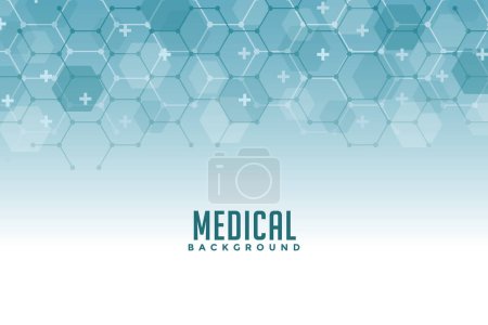Photo for Modern background medicine geometry molecules. Vector illustration - Royalty Free Image