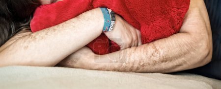 Photo for Arms of a Woman with heavy Cuts and scars of self-mutilation in frustration, self-abusing, Borderline personality disorder - Royalty Free Image