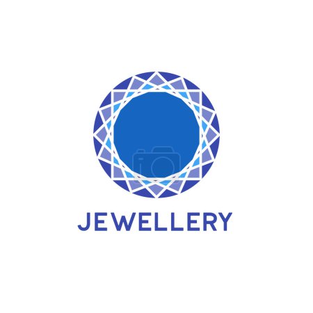 Illustration for Jewelry logo on white background. vector illustration - Royalty Free Image