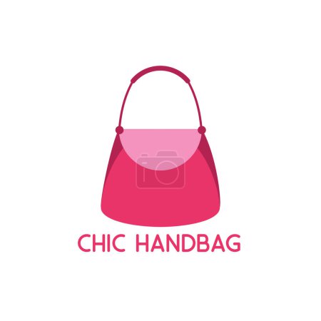Illustration for Handbag logo on white background. vector illustration - Royalty Free Image