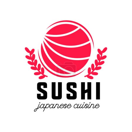 Téléchargez les illustrations : Logo japonais pour restaurant japonais. illustration vectorielle - en licence libre de droit