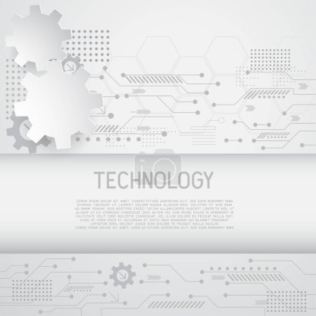 Illustration for High computer technology  for technology business or education background. vector illustration - Royalty Free Image