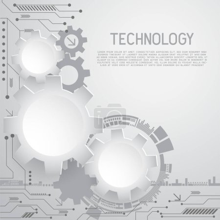 Illustration for High computer technology  for technology business or education background. vector illustration - Royalty Free Image