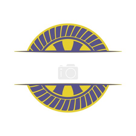 Photo for Tire logo, emblems and insignia. vector illustration - Royalty Free Image