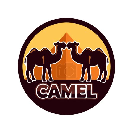Photo for Camel logo isolated on white background. vector illustration - Royalty Free Image