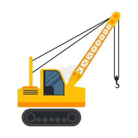 Photo for Heavy equipment logo isolated on white background. vector illustration - Royalty Free Image