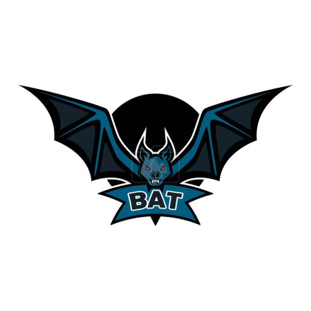 Photo for Bat logo isolated on white background. vector illustration - Royalty Free Image