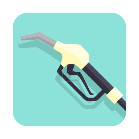 Téléchargez les illustrations : Buse de carburant pour pompe à essence. illustration vectorielle - en licence libre de droit