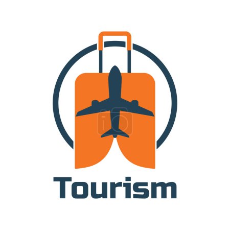 Photo for Travel tourism logo isolated on white background. vector illustration - Royalty Free Image