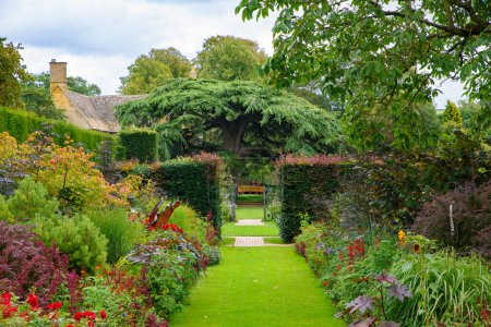 Hidcote Manor Garden in der Gegend von Cotswolds, England, Großbritannien