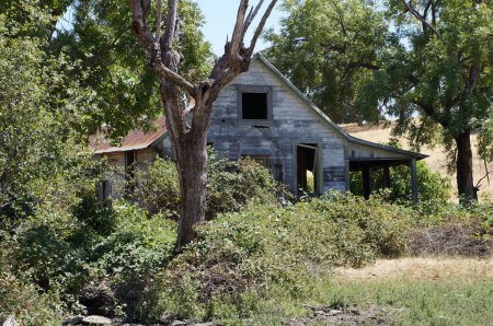 Téléchargez les photos : Une vieille grange abandonnée et délabrée - en image libre de droit