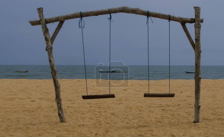 Foto de Hermosa vista de una playa en Grand-Popo, Benín - Imagen libre de derechos