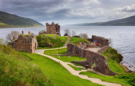 Photo for Ruin of castle Urquhart near Loch Ness, Scotland - Royalty Free Image