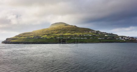 Photo for Ejde (Eioi) is a large village located on the north-west tip of Eysturoy - Faroe Islands. - Royalty Free Image