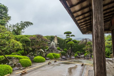 Photo for Japanese garden in Chiran Samurai district in Kagoshima, Japan - Royalty Free Image