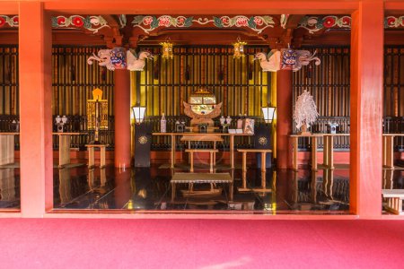 Téléchargez les photos : Udo jingu, un sanctuaire shintoïste situé sur la côte de Nichinan, Kyushu, Japon. - en image libre de droit