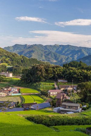 Téléchargez les photos : Village agricole à Takachiho, Miyazaki, Kyushu, Japon - en image libre de droit