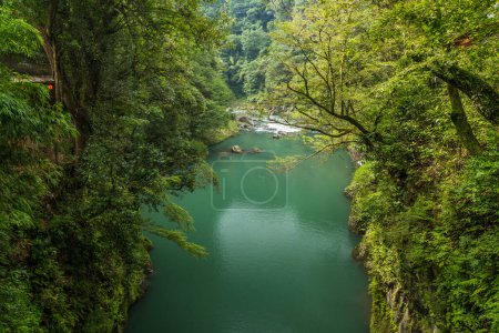 Téléchargez les photos : Beau paysage dans la gorge de takachiho à Miyazaki, Kyushu, Japon. - en image libre de droit