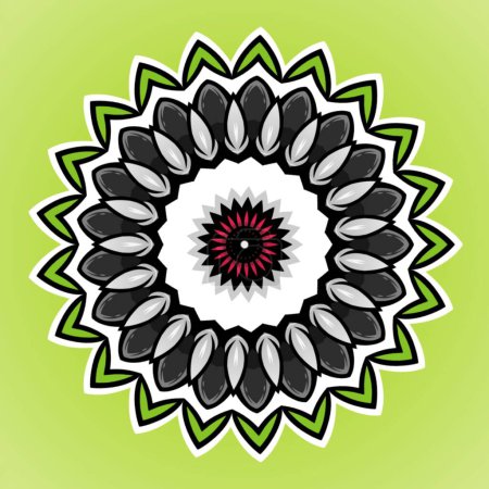 Téléchargez les photos : Mandala abstract ornate simple flower concept for element design - en image libre de droit