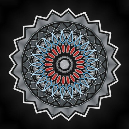 Foto de Mandala abstracto adornado concepto de flores para el diseño de elementos - Imagen libre de derechos