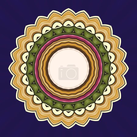 Foto de Mandala abstracto concepto de flor simple para el diseño de elementos - Imagen libre de derechos