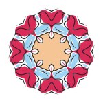 Mandala abstract simple flower concept for element design