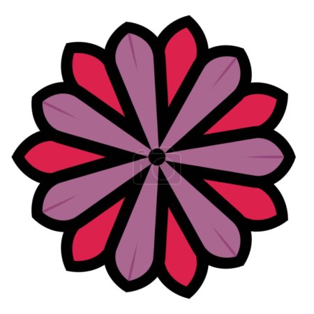Mandala flower design concept for element design
