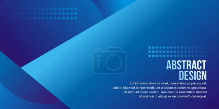 Téléchargez les illustrations : Abstract background design with blue color concept - en licence libre de droit