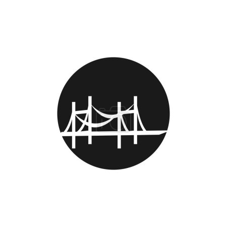 Ilustración de Puente Logo Plantilla vector icono ilustración - Imagen libre de derechos