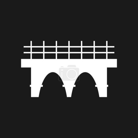 Illustration for Bridge Logo Template vector icon illustration - Royalty Free Image