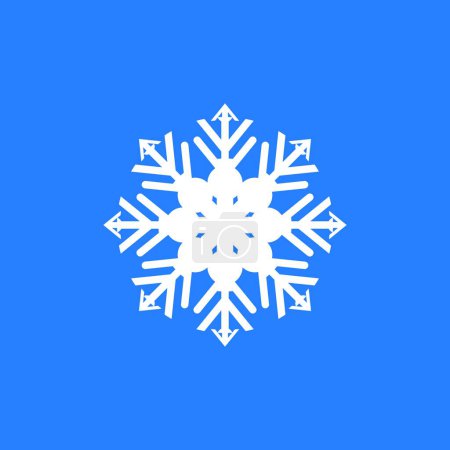 Téléchargez les illustrations : Modèle vectoriel d'art logo glace neige illustration - en licence libre de droit